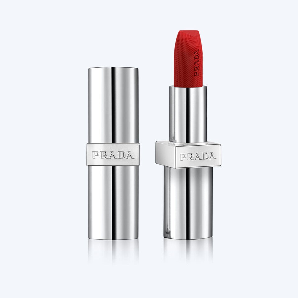 Prada Monochrome Soft Matte Lipstick - R127_Carminio