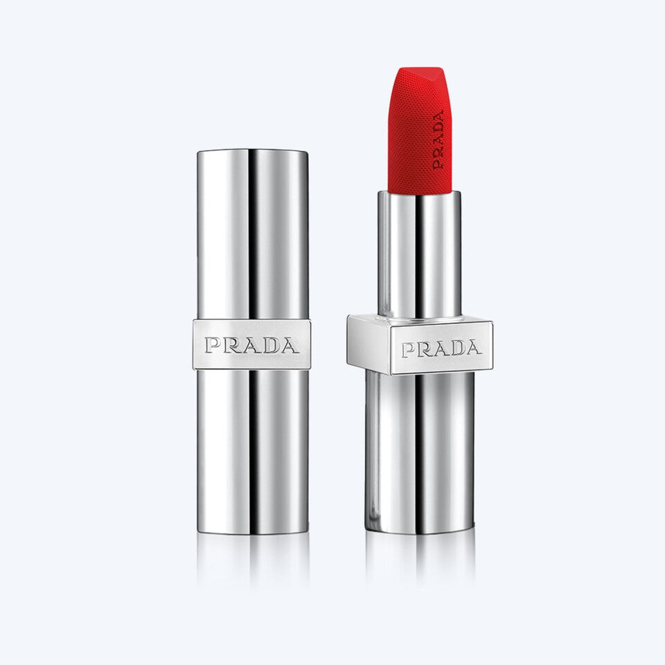 Prada Monochrome Soft Matte Lipstick - R128_Granato