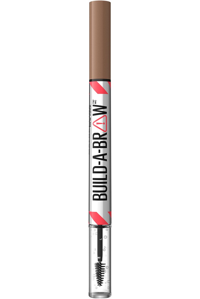 Maybelline Build-A-Brow 2-in-1 BrowSoft_Brown Pen and Sealing Gel Eye Makeup - Soft Brown