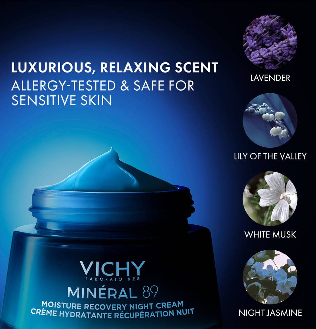 Vichy Minéral 89 Moisture Recovery Night Cream