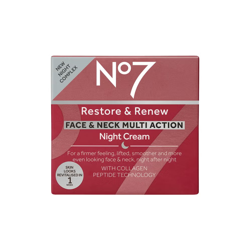 No7 Restore & Renew Face & Neck MULTI ACTION Night Cream 50ml