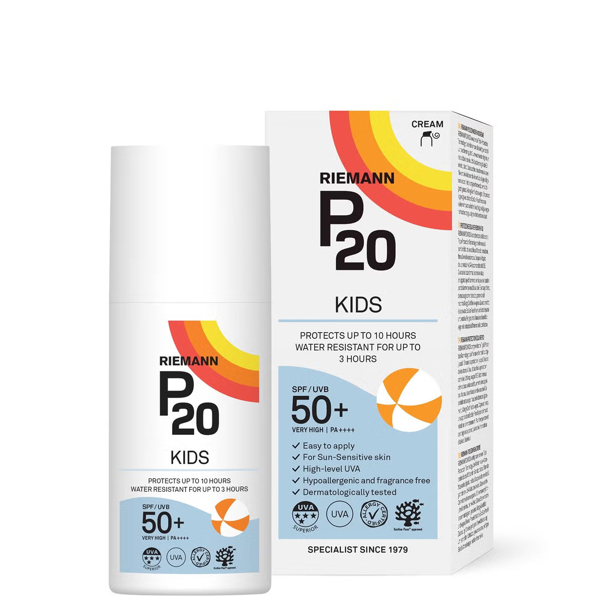 Riemann P20 SPF50+ Suncream for Kids - 200ml