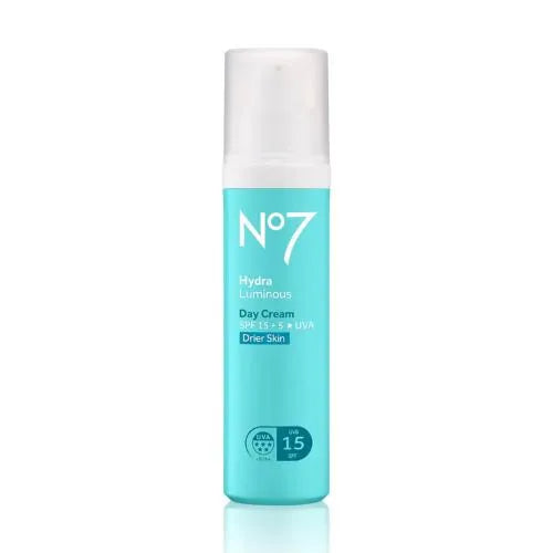 No7 Hydraluminous Day Cream For Drier Skin SPF 15